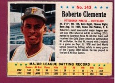 1963 Post #143, ROBERTO CLEMENTE, Pittsburgh Pirates, VGEX