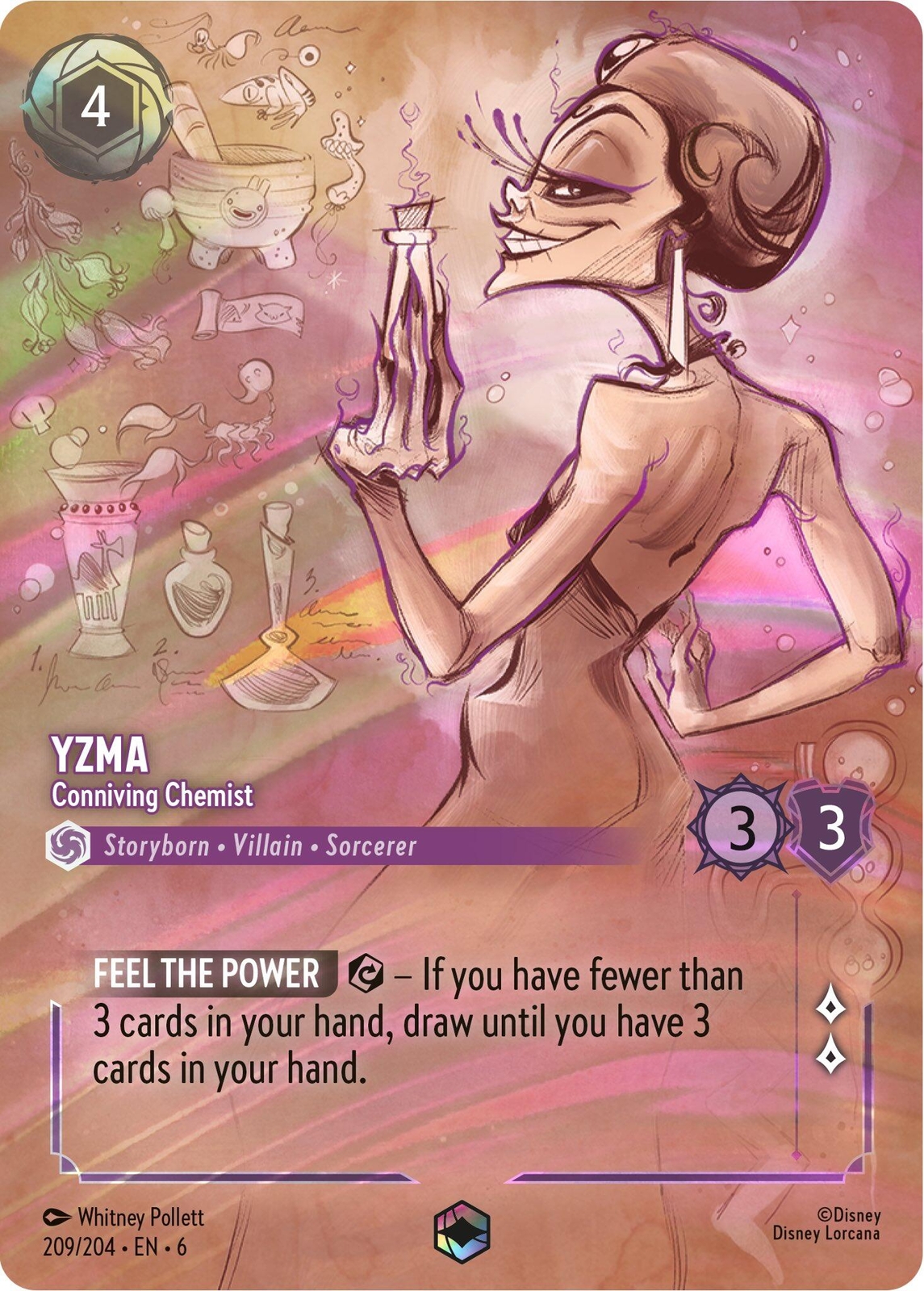 ディズニーロルカナ エンチャンテッド 209/204・JA・3 マレフィセント ディズニー ロルカナTCG 209/204・JA・3 すべての悪の支配者