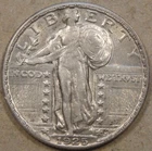 1925 Standing Liberty Quarter 25c AU as Pictured