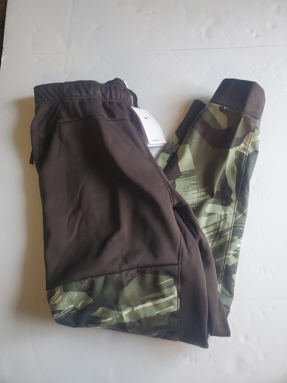 Nike Mens M Therma Fit Camo Tapered Training Pants DQ6618-220 Brown Camo |  eBay