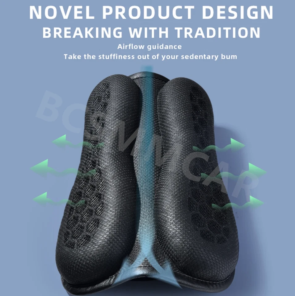 Waterproof Motorcycle TPE Gel Seat Cushion Absorption Pressure Relief Anti Slip - Image 4 of 4