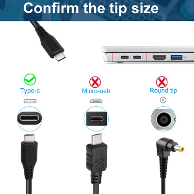 Lenovo ADLX45YCC3A Originale USB-C Alimentatore 45 Watt Per - Foto 2