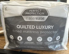 ALLEREASE Perfect Protection Quilted Luxury Fitted Mattress Protector King