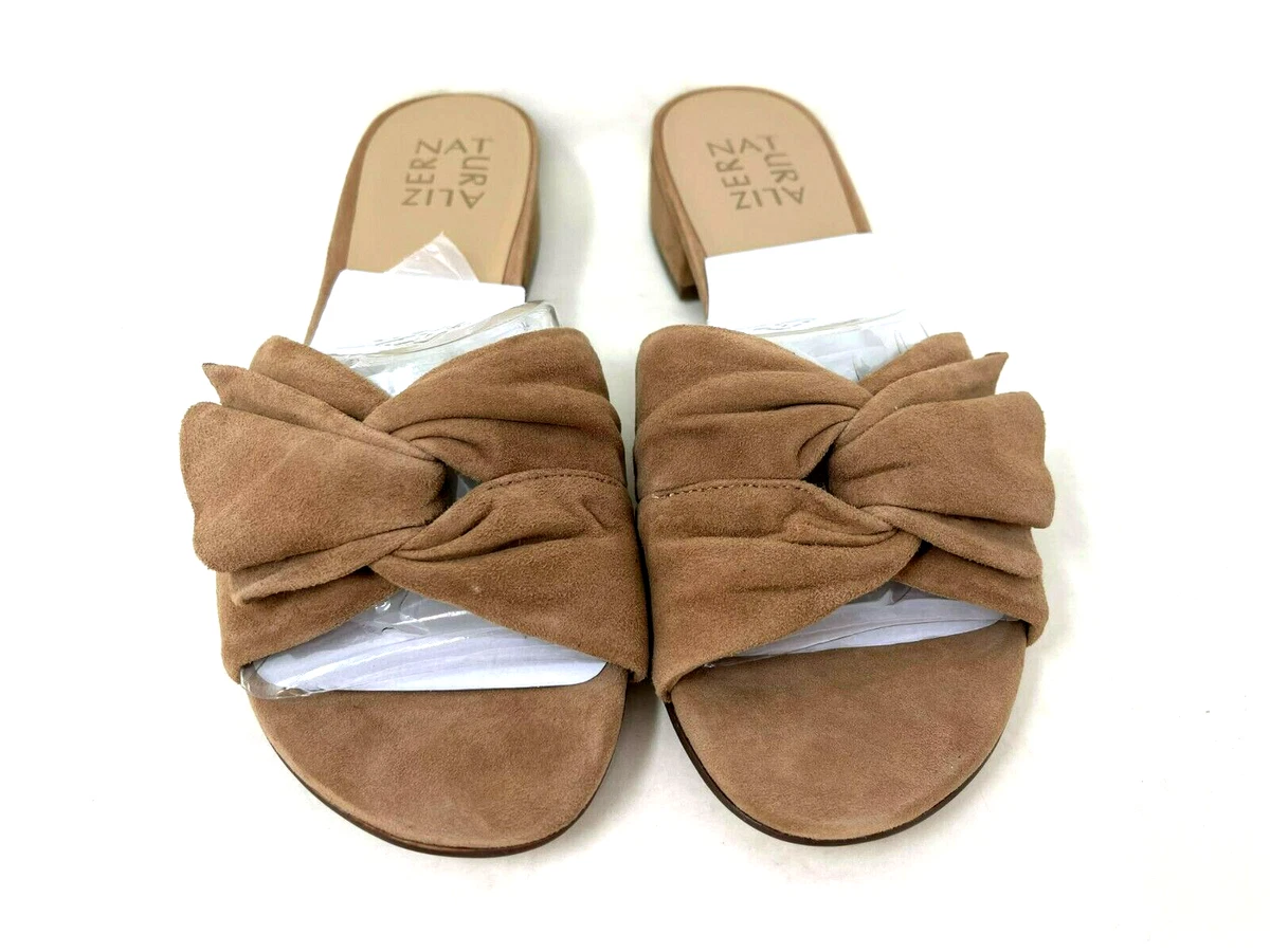 Naturalizer Women s Mila Slip On Dress Sandals Tan WIDE WIDTH Size