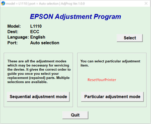 download resetter printer epson l1110