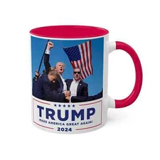 Donald Trump 2024 Ceramic Coffee Mug, 11 oz. Cup Mug Trump Mug, Trump Gift