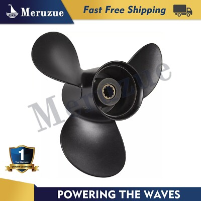 #ad 9.5 x 11 Aluminum Boat Propeller fit Mercury 25HP 30HP 10 Spline RH 48 896896A40 $57.99