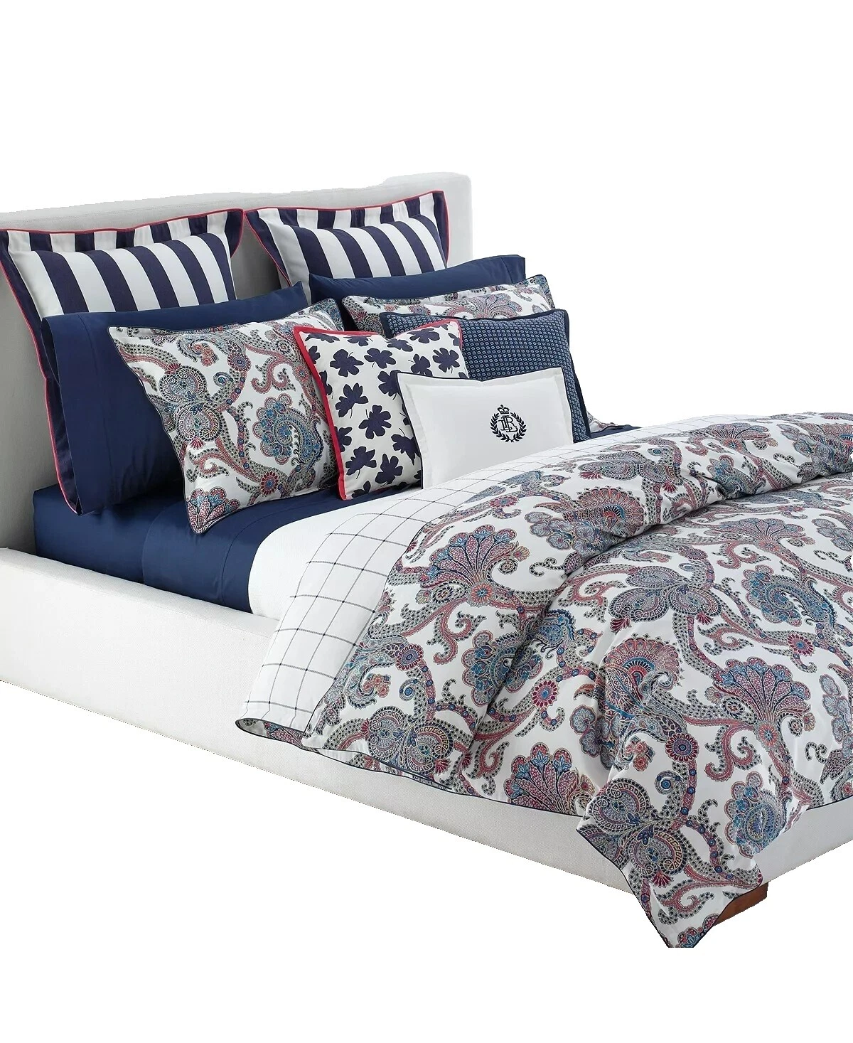 Fundas de edredón blanco Ralph Lauren Paisley y Juegos de Cama