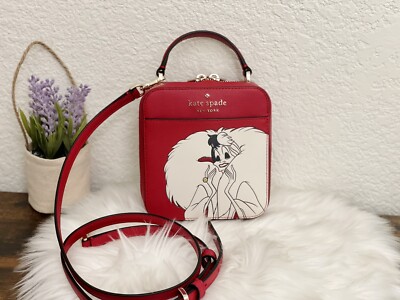 NWT Disney X Kate Spade New York Vanity Cruella Crossbody Bag K8097