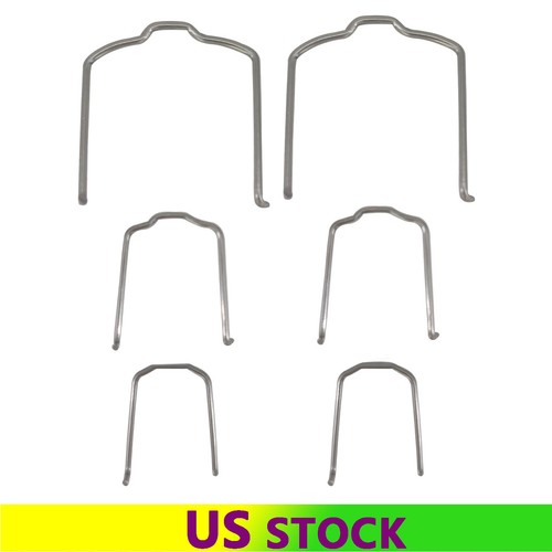 6x Radiator Hose Retaining Spring Horse Shoe Clip Clamp For BMW E39 E46