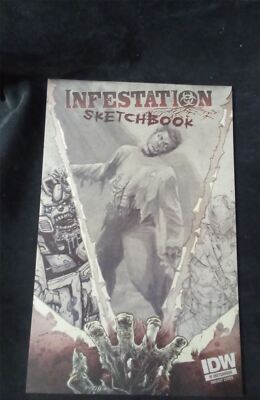 Infestation: SketchBook b&b RI:  Captain Kirk Variant 2011 idw Comic Book b&b