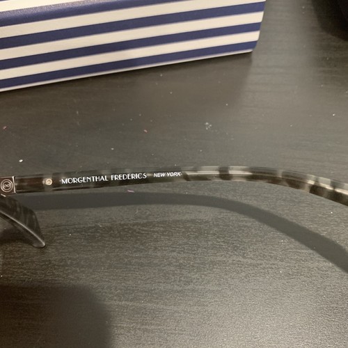 NEW MORGENTHAL FREDERICS BRYAN 348 GREY HAVANA AUTHENTIC EYEGLASSES 50-17 - Picture 3 of 8