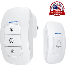 Timbre Inalambrico Impermeable Mas Muti Color Kit Para Puerta De Casa Negocios