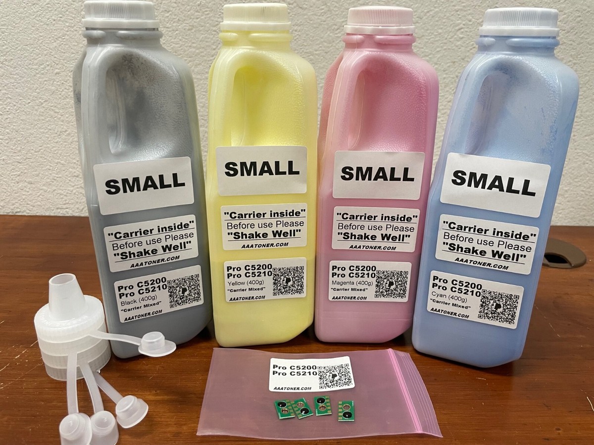 400g x 4) Refill Toner for Ricoh Pro C5200, Pro C5210, C5200s