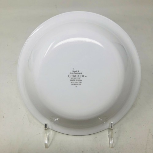 Set of 2 Corelle Corning Chutney 7 1/4" Soup Cereal Bowls Green Band - Picture 4 of 10