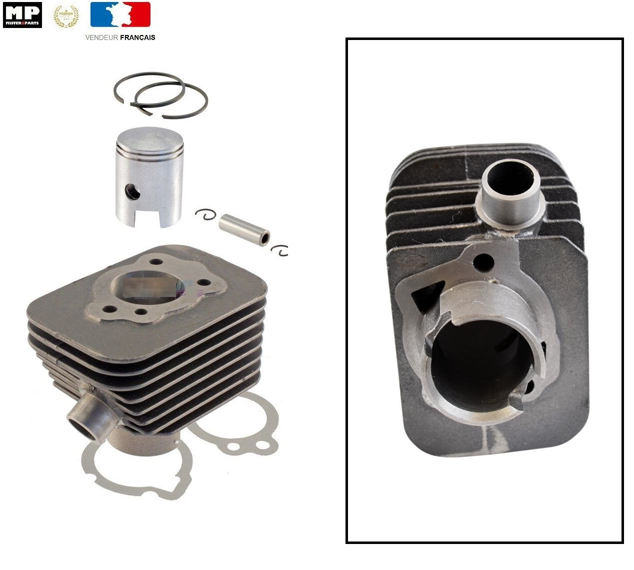 Kit cylindre Ø38.2 piston axe 10 mm Piaggio Ciao Bravo Superbravo
