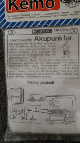 BAUSATZ B136 ELEKTRONISCHE AKUPUNKTUR für den Tüftler! Kinderleichter Aufbau - 第 2/2 張圖片