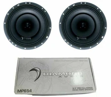 DIAMOND AUDIO MP654 6.5"Pro Full range Coaxial Horn Speakers 101db Harley Bagger