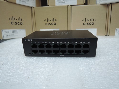 Cisco SF110D-16 16 Port Ethernet Switch NO power adapter. 90 D wrt . Real time - Picture 2 of 4