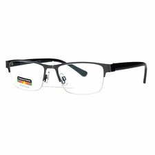 Multi Focus Progressive Reading Glasses 3 Powers in 1 Reader Rectangle Half Rim