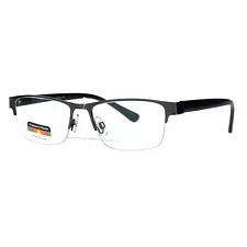 Multi Focus Progressive Reading Glasses 3 Powers in 1 Reader Rectangle Half Rim