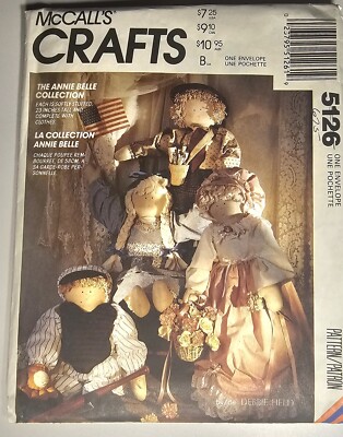 McCalls 5126 Anne Bell Collection Pattern  Doll And Clothes VINTAGE Unused-C1 