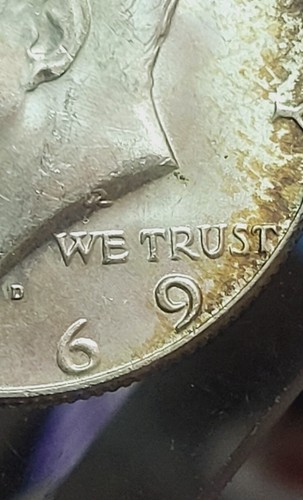 1969 D Kennedy Half Dollar 40% Silver Doubled Die Obverse - Picture 9 of 9