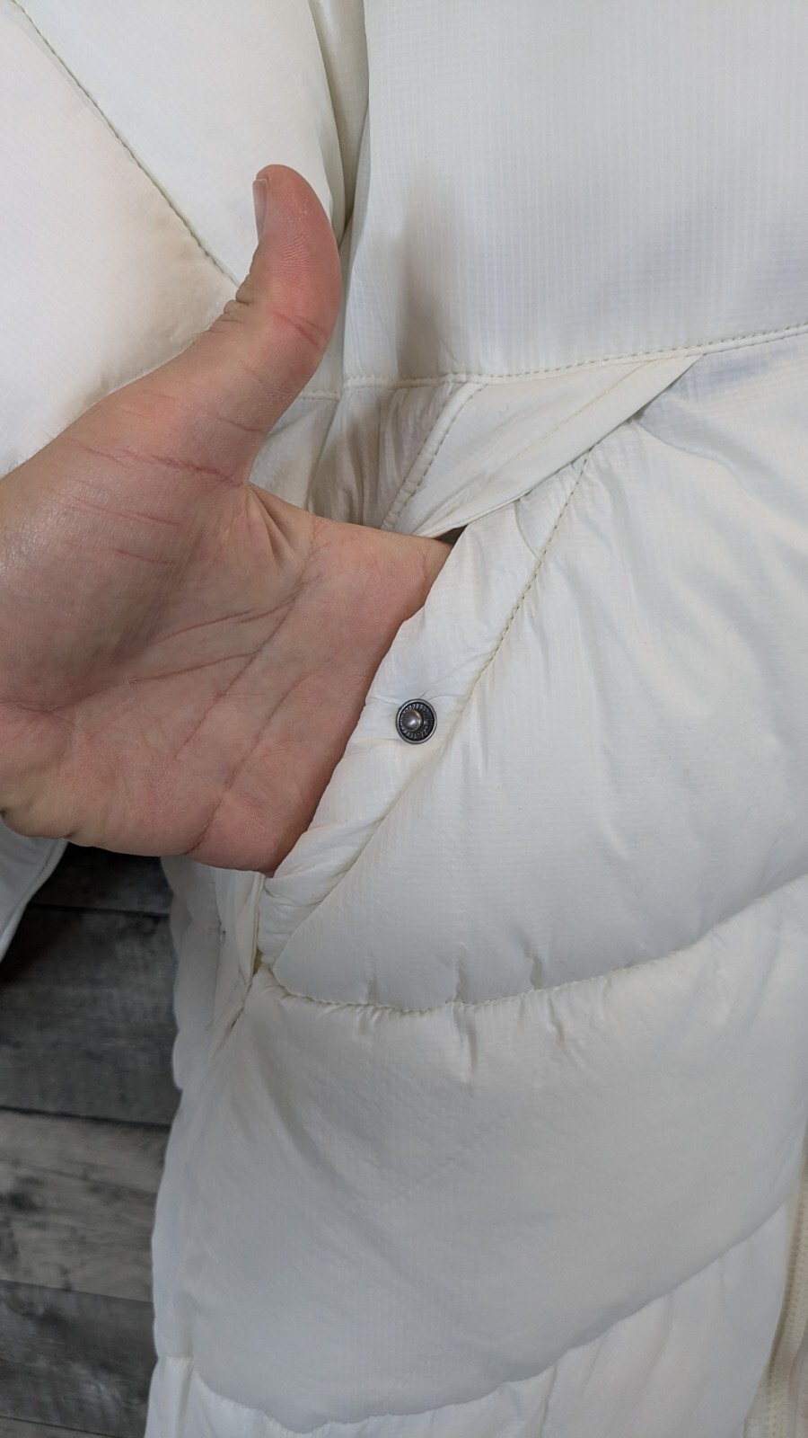 Dickies Alatna Puffer Jacket Womens Large Off White Longline Water Resistant  thumbnail 7