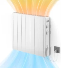 1500W Electric Panel Wall Heater, Plug-in Smart Convection Space Heaters For Ind