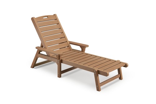 Efurden Patio Adjustable Chaise Lounge Chair Outdoor Sun Recliner Beach Pool