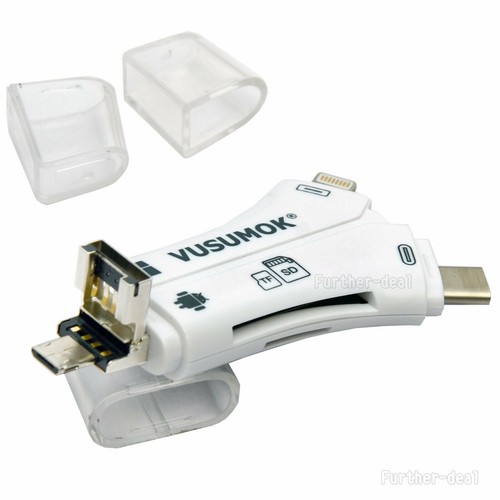 USB Flash Drive TF SD Card Reader for IOS iPhone Macbook iPad Type-C OTG Android - Picture 12 of 12
