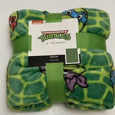 Primark Teenage Mutant Ninja Turtles Throw Blanket TMNT Nickelodeon Fleece New
