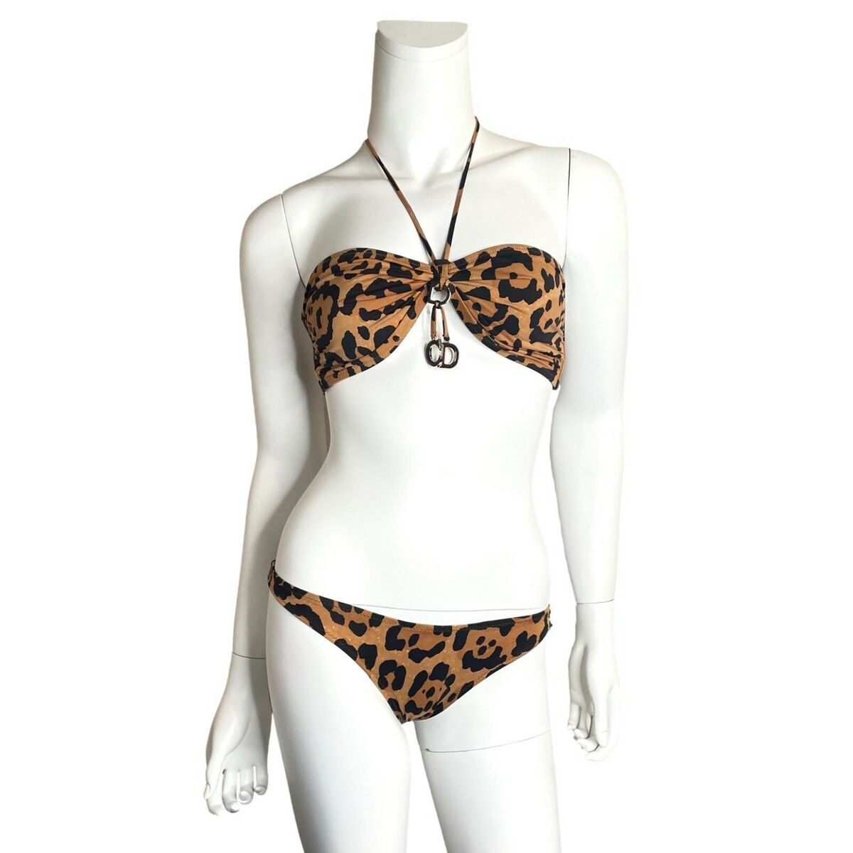 CHRISTIAN DIOR Jon Galliano Vintage Leopard Print Bikini CHRISTIAN DIOR Jon Galliano Vintage Leopard Print Bikini