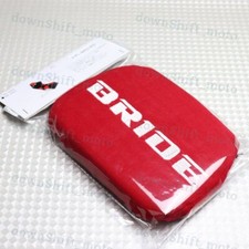 X1 Jdm Bride Racing Red Tuning Pad For Head Rest Cushion Bucket Seat Racing New