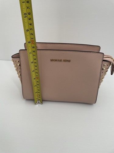 Michael Kors MK Selma Gold Stud Saffiano Leather Satchel Crossbody - Picture 11 of 18