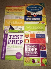 7 Mixed Learning Workbooks Math Reading Writing Grades 1-3