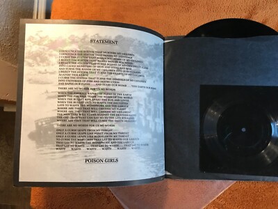 UK orig 1980 LP POISON GIRLS Chappaquiddick Bridge + 7
