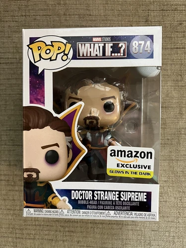 Funko Pop 2021! Exclusivo de Amazon ¿Y si…? GITD Doctor Strange Supreme #874
