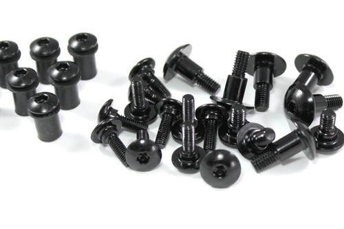 Para Suzuki GSX-R1000 2017+ Aluminio Negro carenado Y parabrisas Tornillo Kit