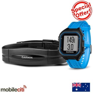 GARMIN Forerunner 25 GPS Running Watch with HRM Large - Black/Blue