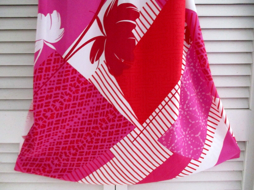 NATORI SLIP CHEMISE NIGHTGOWN KABUKI PINK/RED WHITE PRINT POLY SMALL NEW $120.00 - Picture 4 of 12