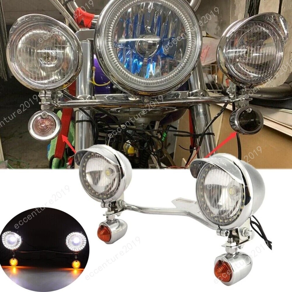 Foco de señales de giro de paso para Yamaha Vstar XVS 950 1100 1300 Custom Stryker Foto 3 de 4