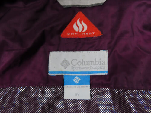 Chaqueta Columbia Mujer 3XL Púrpura Omni-Heat Puffer Parka LARGA LUZ DE LA MAÑANA* - Imagen 3 de 14