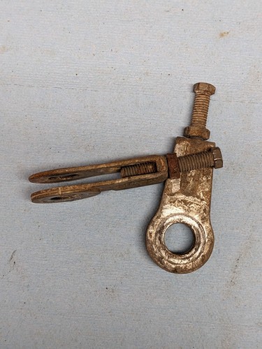 1975 Yamaha DT 175 Rear Axle Chain Tensioners Original - Picture 2 of 3