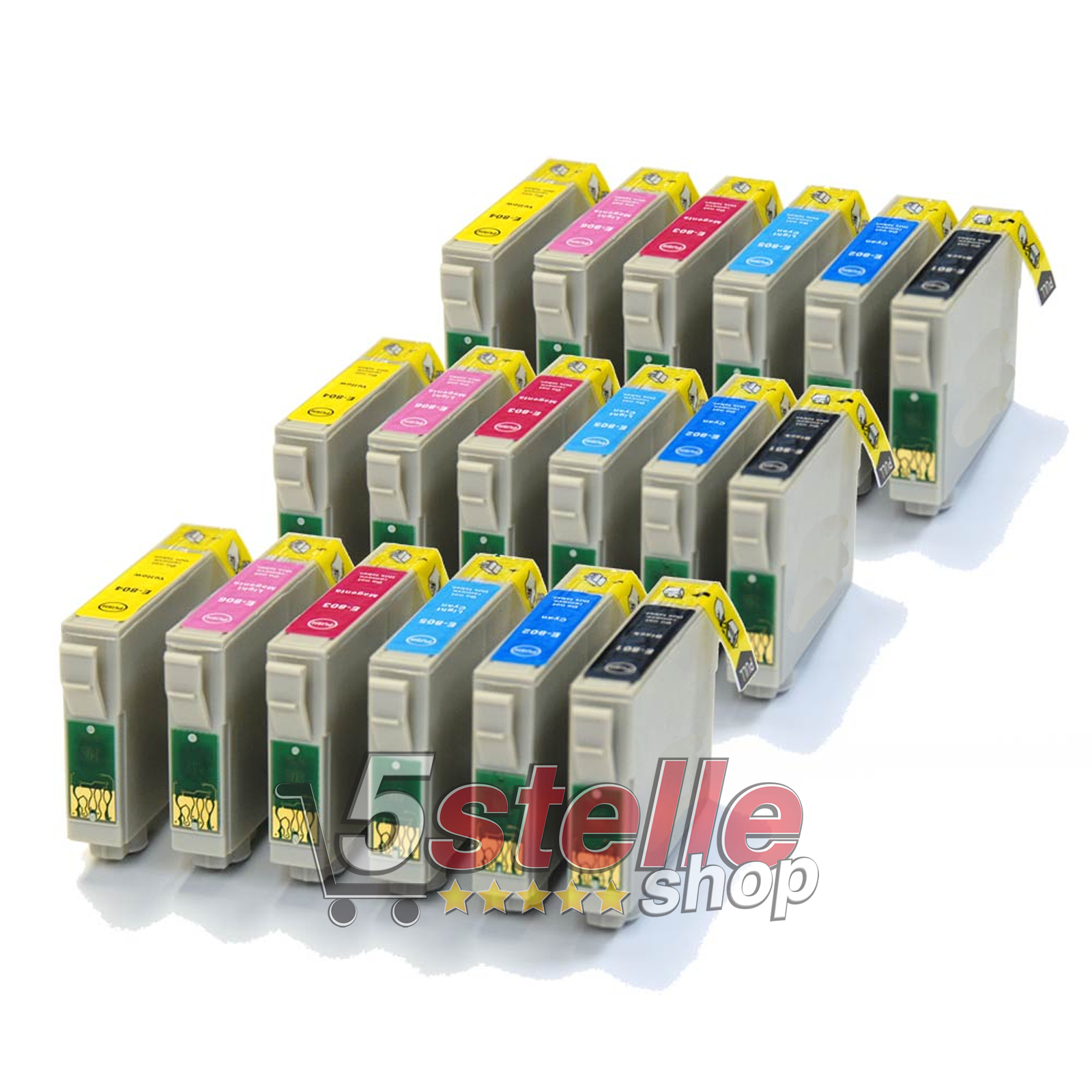 KIT 18 CARTUCCE PER EPSON STYLUS PHOTO PX650 PX660 PX700W PX710W PX720WD PX730WD