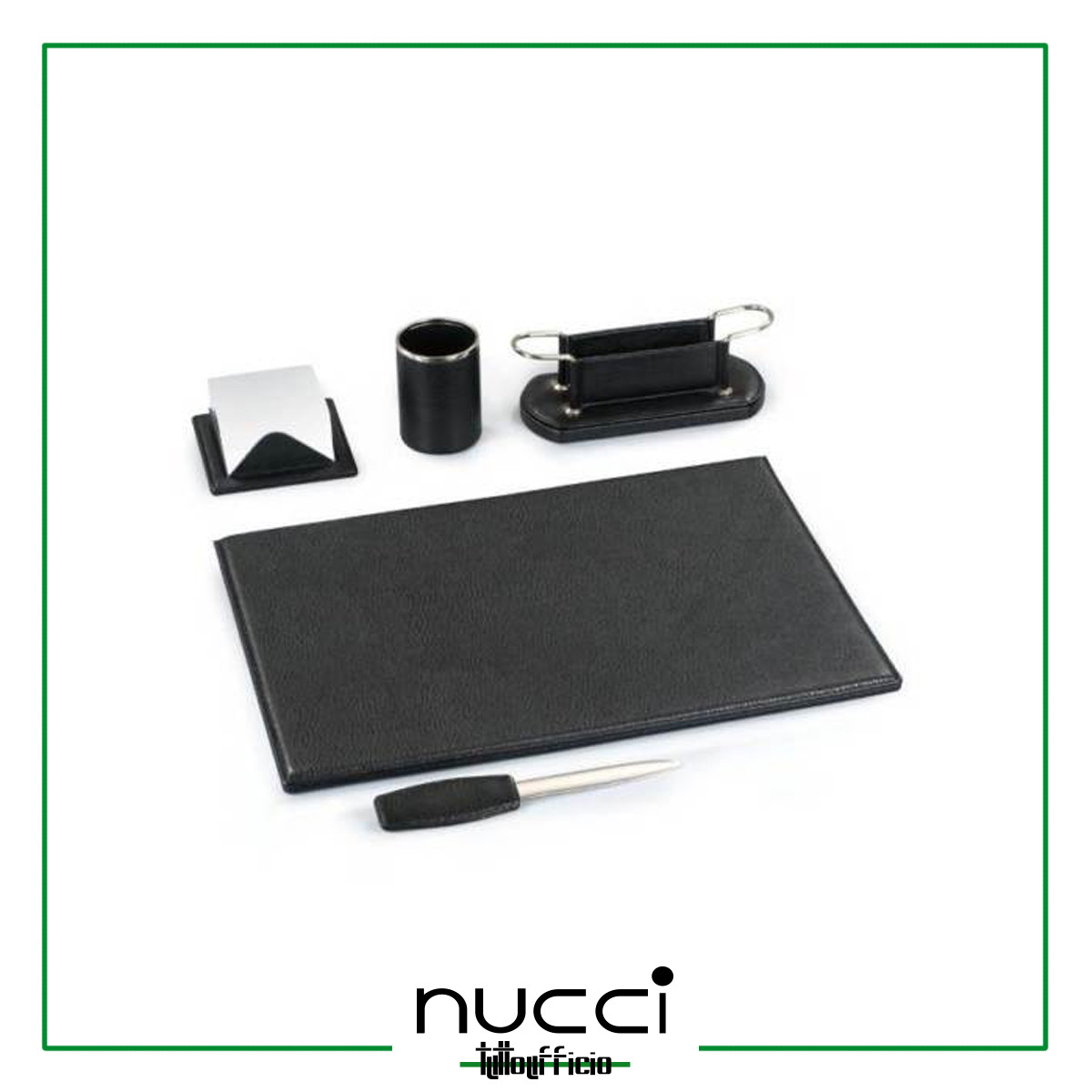 SERVIZIO DA SCRITTOIO "LIBERTY" INTEMPO SINTETICO 5PZ SET SCRIVANIA COLORI VARI