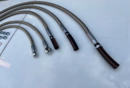 Ford Sierra Sapphire 2wd/3Door/4x4 Cosworth Stainless Steel Fuel Flexi Line Kit - Picture 4 of 12
