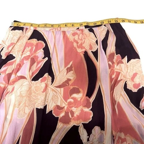 Free People Pink Bring Back The Summer Asymmetric Ruffle Maxi Skirt Size 10 NWT - Picture 4 of 16