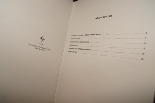 BOYD'S CHURCH RECORD ROLL BOOK & BUSINESS MINUTE BLANK NEW BLANK HARDCOVER LOT - Picture 5 of 9
