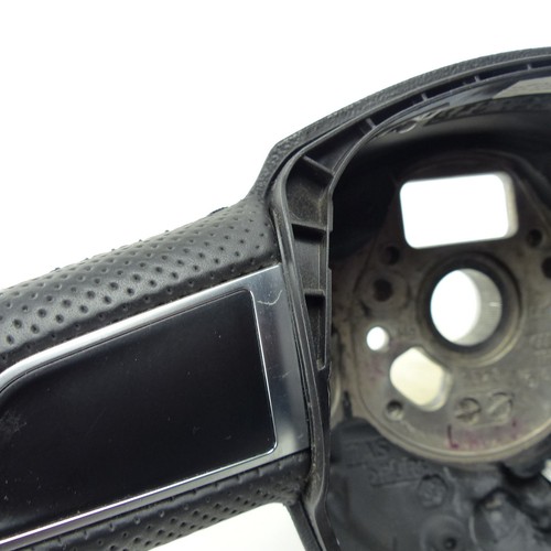 Sports Steering Wheel Leather Perforated Black Audi A4 B8 8K A5 8T - Picture 3 of 7